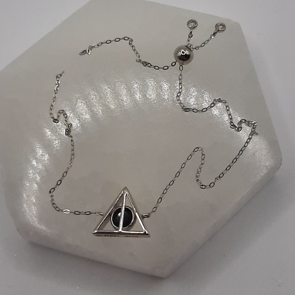 B2 Sterling Silver Harry Potter Deathly Hallows Bracelet - Charmed Aroma